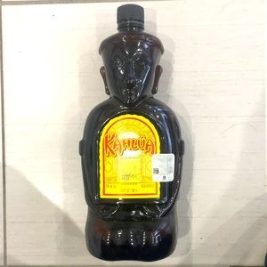 Vintage Kahlua Bottle Tiki Man Aztec Mexico Heritage Edition Empty 980ml